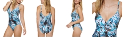 Calvin Klein Twist Tummy Control One-Piece Swimsuit, Created For Macy's